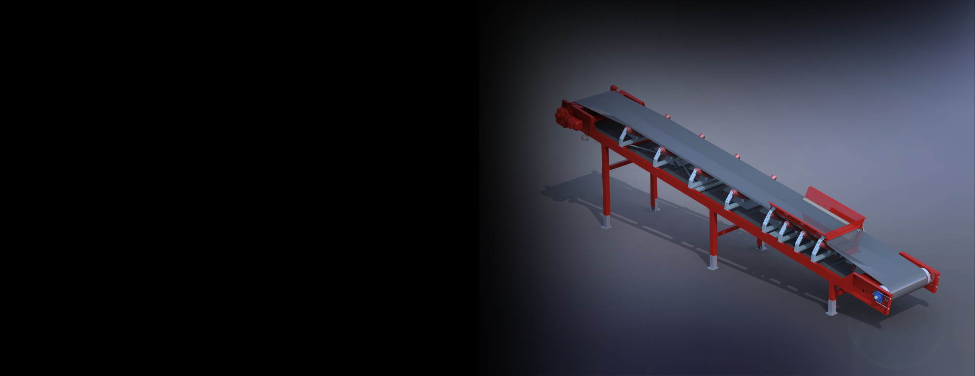 Through-belt conveyor